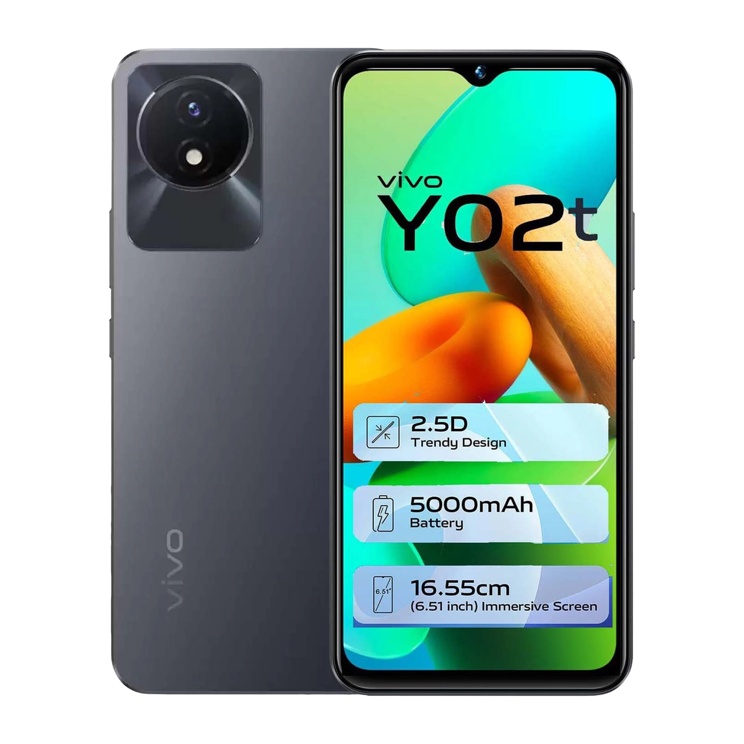 Buy Vivo Y02T 4GB RAM 64GB Cosmic Grey Online Croma
